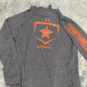 Houston Astros Under Armour Baseball Hoodie - Gray